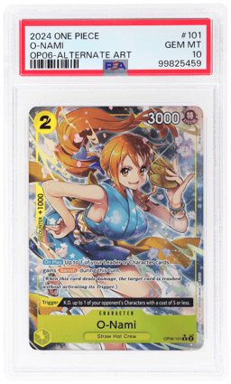 2024 One Piece Wings of the Captain Alternate Art O-Nami #OP06101 PSA 10