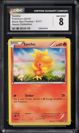 2014 Pokemon XY Black Star Promo Hoenn Collection Torchic #XY37 CGC 8 NM-MT