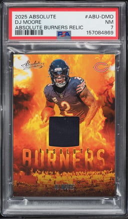 2025 Absolute Burners DJ Moore PATCH #ABU-DMO PSA 7 NRMT