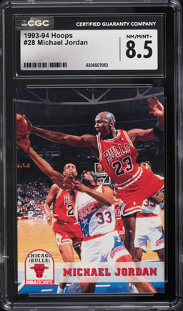 1993 Hoops Michael Jordan #28 CGC 8.5 NM-MT+
