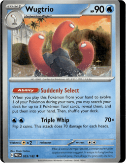 2023 Wugtrio #53 Paradox Rift