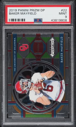2019 Panini Prizm Draft Picks Baker Mayfield #22 PSA 9 MINT