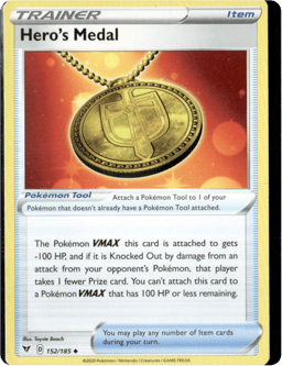 2020 Hero's Medal #152 Vivid Voltage