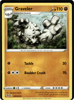 2021 Graveler #136 Fusion Strike