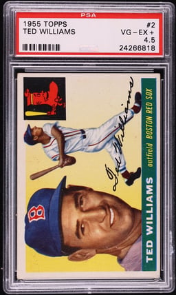 1955 Topps Ted Williams #2 PSA 4.5 VGEX+