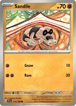 2023 Sandile #115 Scarlet & Violet