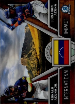 2024 Luisangel Acuna / Ronald Acuna Jr. #II-24 Bowman Chrome International Impact