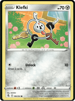 2021 Klefki #186 Fusion Strike