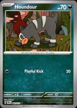 2025 Houndour #62 Prismatic Evolutions