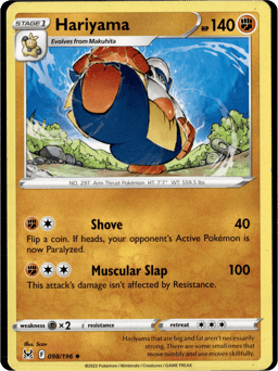 2022 Hariyama #98 Lost Origin