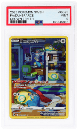 2023 Pokemon Sword and Shield Crown Zenith Galarian Gallery Dunsparce #GG23 PSA 9