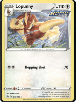 2021 Lopunny #213 Fusion Strike
