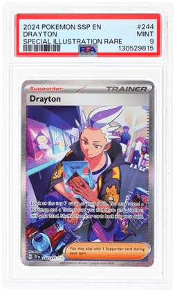 2024 Pokemon Scarlet and Violet Surging Sparks Special Illustration Rare Drayton #244 PSA 9