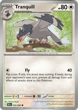 2025 Tranquill #72 Black Bolt