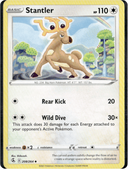 2021 Stantler #208 Fusion Strike