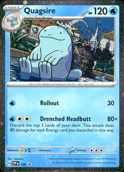 2023 Quagsire #156 Scarlet & Violet Black Star Promos