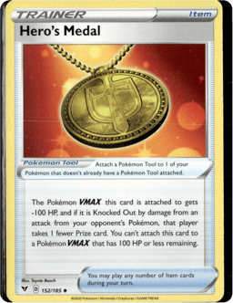2020 Hero's Medal #152 Vivid Voltage