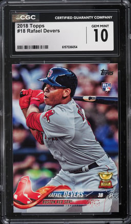 2018 Topps Rafael Devers ROOKIE #18 CGC 10 GEM MINT