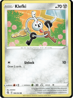 2021 Klefki #186 Fusion Strike
