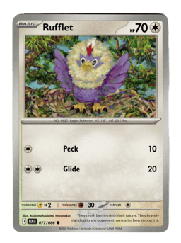 2025 Rufflet #77 Black Bolt