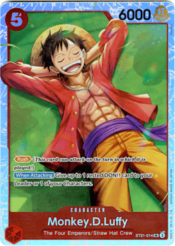 2025 Monkey.D.Luffy (foil) #14 EX Gear 5