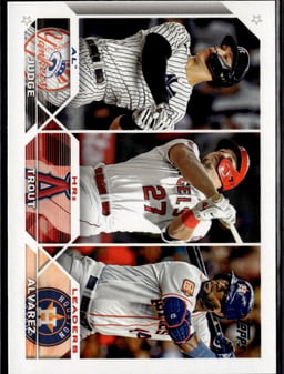 2023 Aaron Judge, Mike Trout, Yordan Alvarez #246 Topps