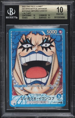 2022 One Piece Japanese Summit Decisive Battle Alt Art Emporio Ivankov L BGS 10 PRISTINE