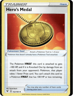 2020 Hero's Medal #152 Vivid Voltage