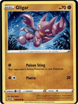 2021 Gligar #140 Fusion Strike