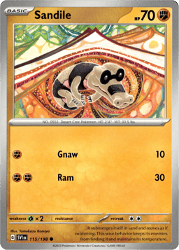 2023 Sandile #115 Scarlet & Violet