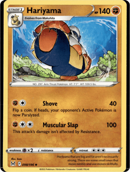2022 Hariyama #98 Lost Origin