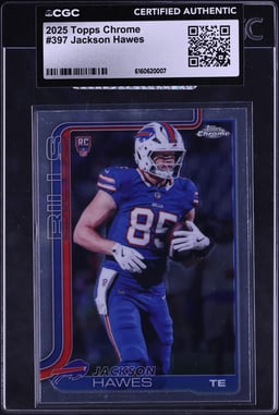 2025 Topps Chrome Jackson Hawes ROOKIE #397 CGC AUTH