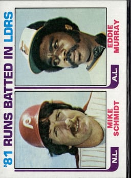 1982 Eddie Murray #163 1981 Leaders
