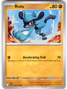 2026 Riolu #112 Ascended Heroes