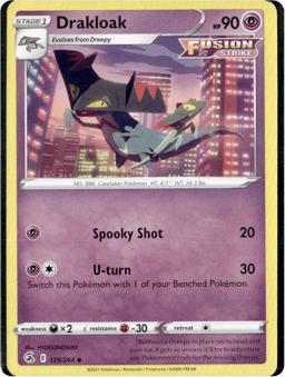 2021 Drakloak #129 Fusion Strike