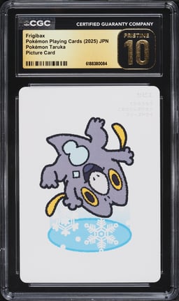 2025 Pokemon Japanese Playing Cards Taruka Picture Frigibax CGC 10 PRISTINE