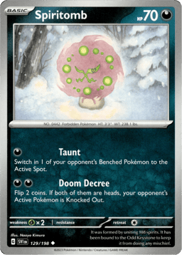 2023 Spiritomb #129 Scarlet & Violet