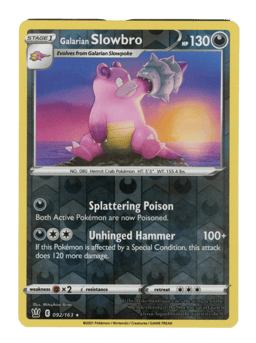 2021 Galarian Slowbro #92 Battle Styles