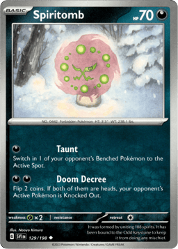 2023 Spiritomb #129 Scarlet & Violet