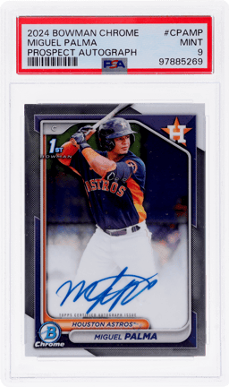 2024 Bowman Chrome Prospect Autographs Miguel Palma #CPAMP PSA 9