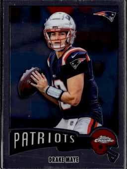 2025 Drake Maye #1975-23 Topps Chrome
