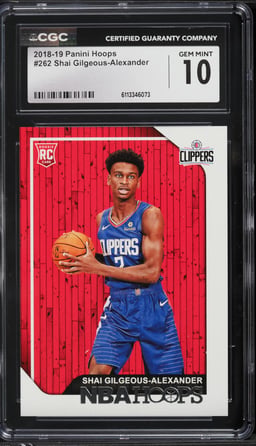 2018 Hoops Shai Gilgeous-Alexander ROOKIE #262 CGC 10 GEM MINT