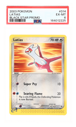 2003 Pokemon Nintendo Black Star Promo Latias #14 PSA 6