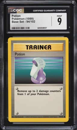 1999 Pokemon Base Set Potion #94 CGC 9 MINT