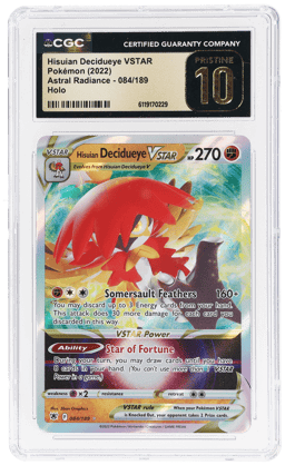 2022 Pokemon World Championships Decks Astral Radiance Hisuian Decidueye Vstar #084 CGC PRI