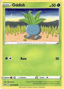 2022 Oddish #1 Lost Origin