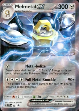 2023 Melmetal ex #104 Scarlet & Violet Black Star Promos