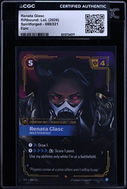 2026 Riftbound League Of Legends LoL Spiritforged Renata Glasc #88 CGC AUTH
