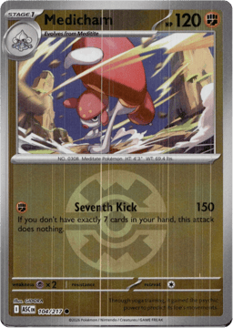2026 Medicham (Ball Reverse Holofoil) #104 Ascended Heroes