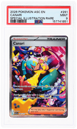 2026 Pokemon Mega Evolution Ascended Heroes Special Illustration Rare Canari #291 PSA 9